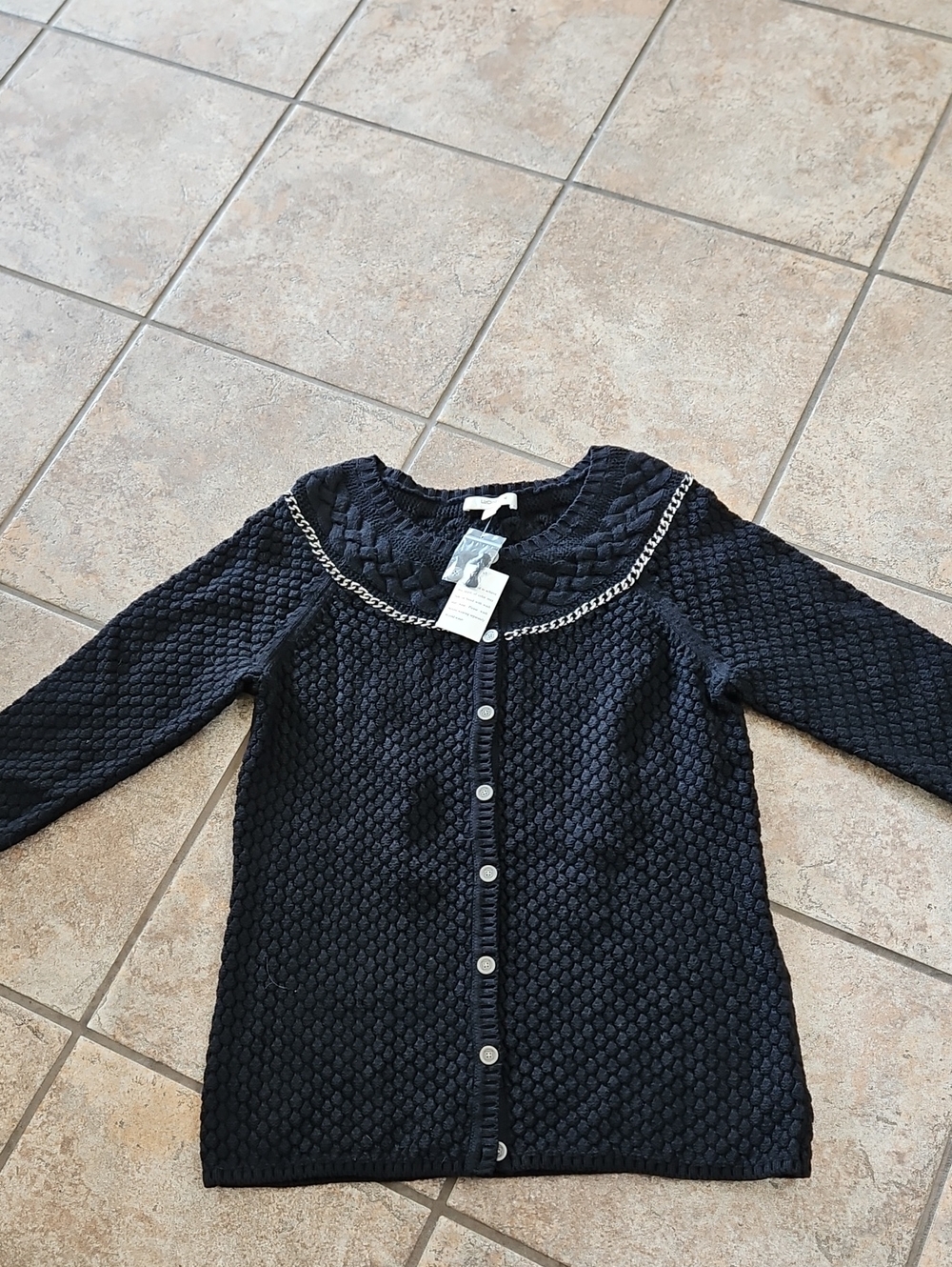 Liz Claiborne Knitted Button Up Cardigan Size M